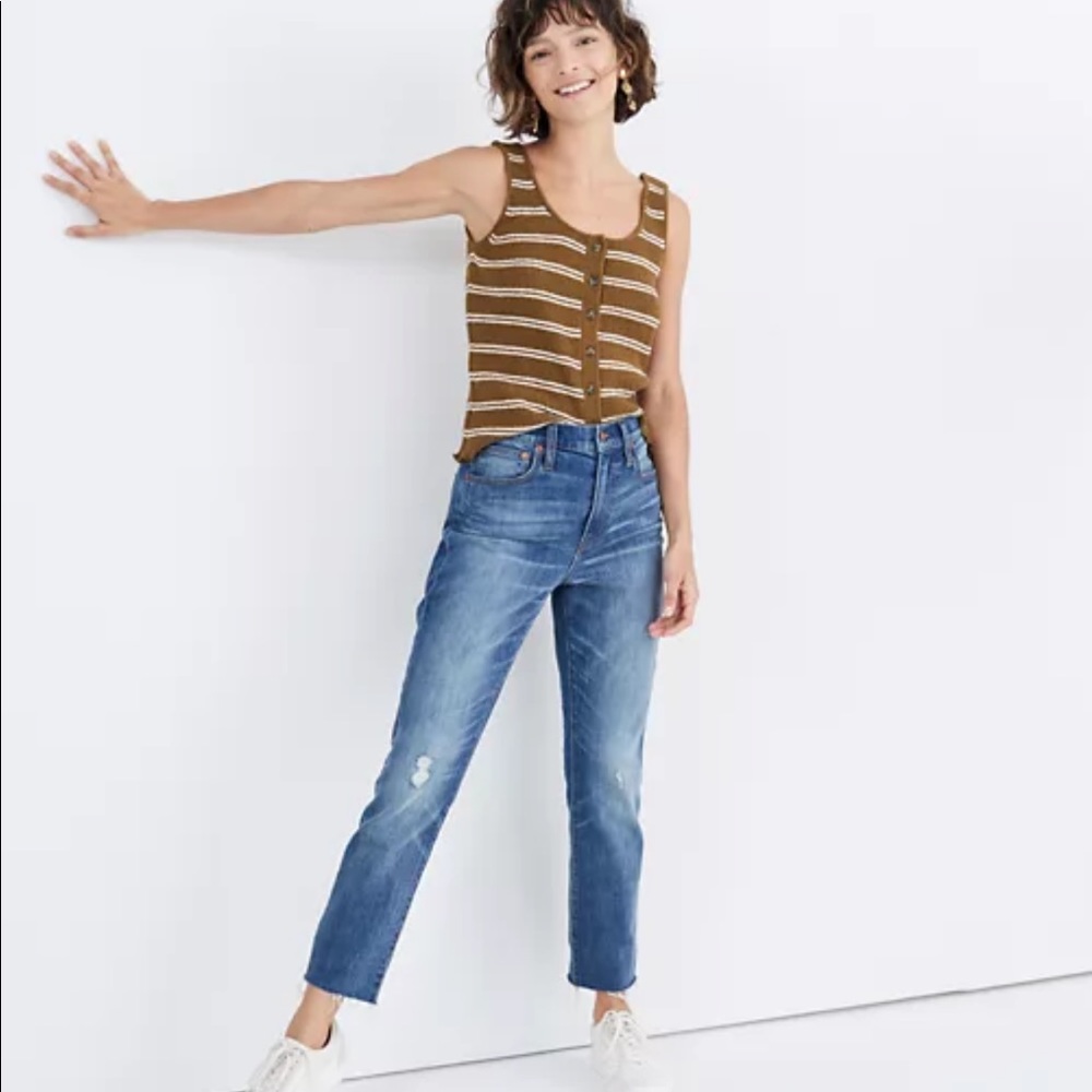 Madewell High Rise Slim Crop Boy Jean